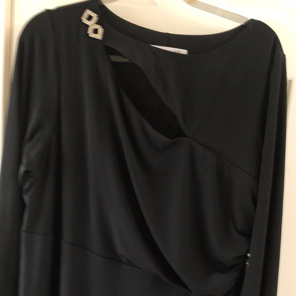 Romans maxi dress with keyhole and adornment. NWT - Picture 2 of 9